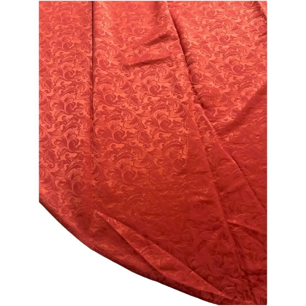 Proflax German Damask Tablecloth 154x97 Red Large Cotton Blend Elegant